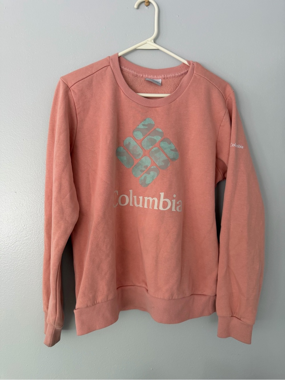 Columbia Women's Rose Coral Logo Crewneck Sweatshirt - Picture 5 of 5